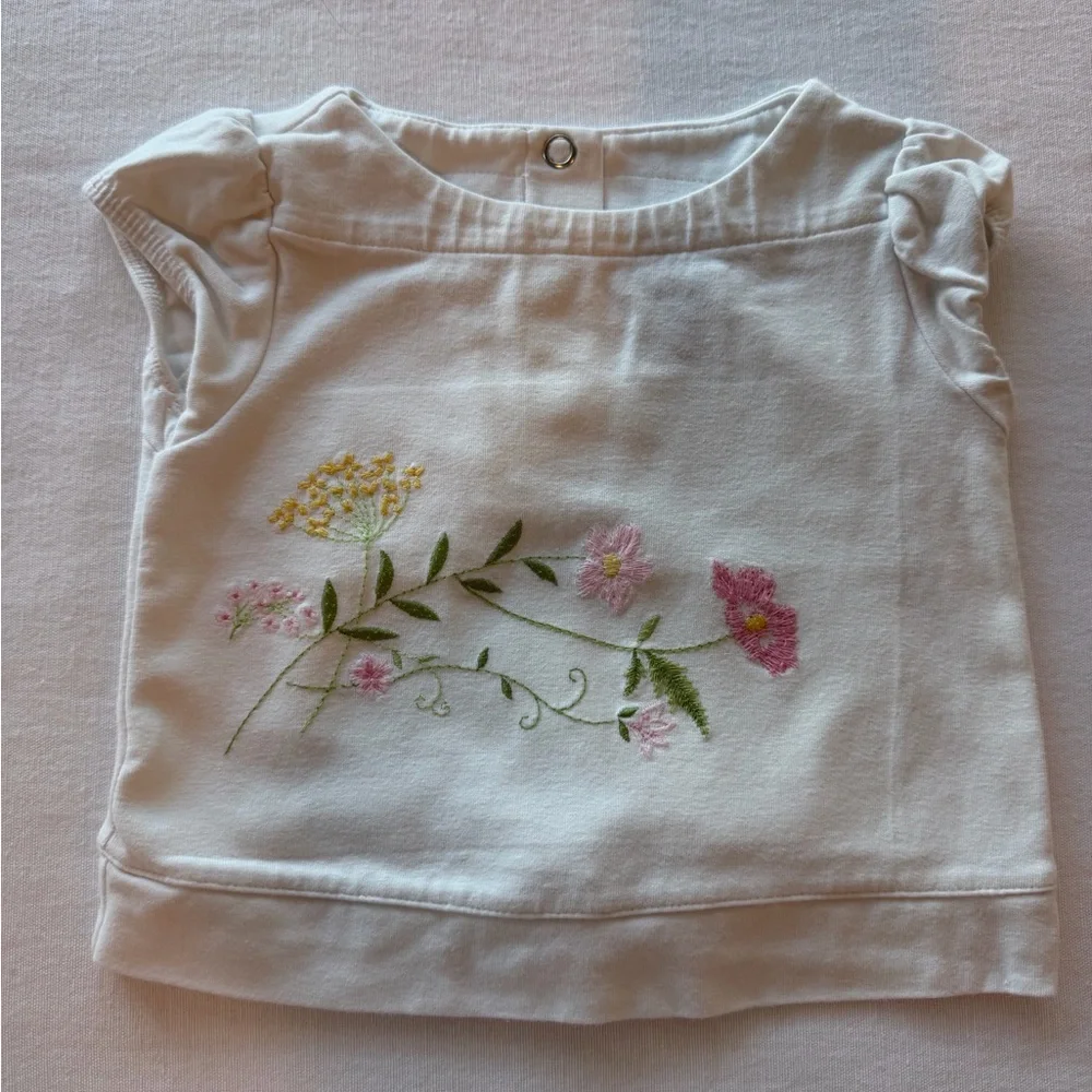Gymboree Spring Florals Pink Pants and 2 Tops Vintage 3-6 6-12 months